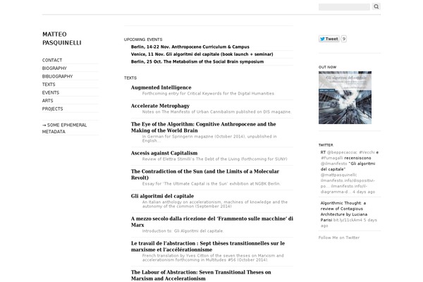 Oulipo theme site design template sample