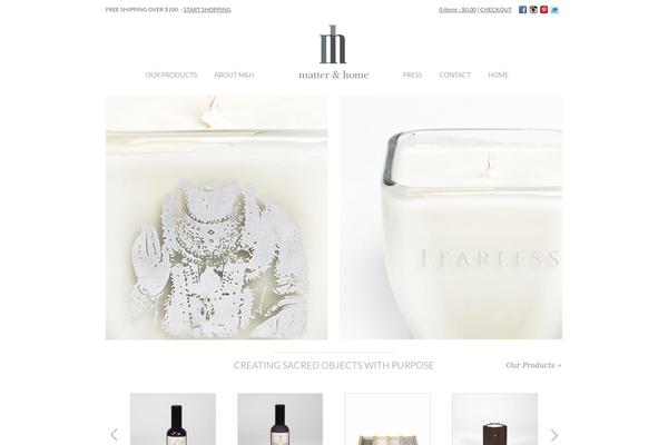 Matter theme site design template sample