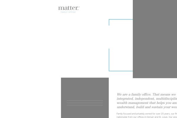 matterfamilyoffice.com site used Matter