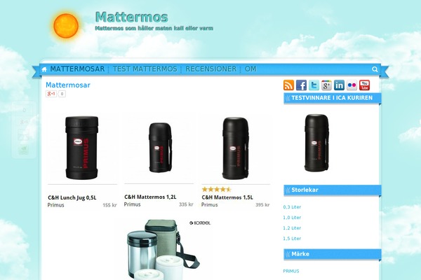 mattermos.se site used Sunny Blue Sky