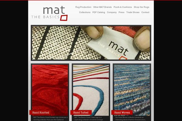 Mat theme site design template sample