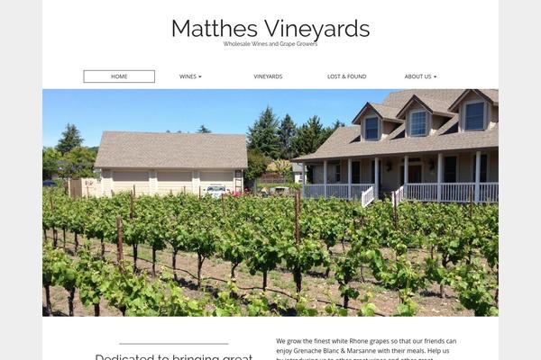 Matheson theme site design template sample