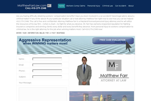 matthewfarrlaw.com site used Appply