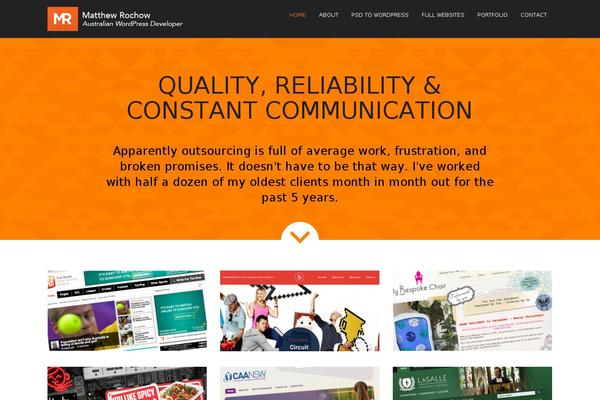 Mr theme site design template sample