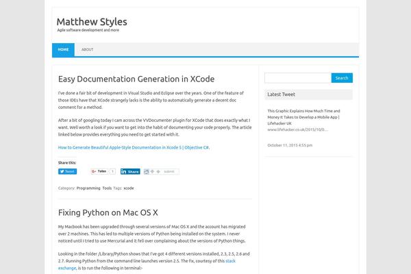 Iconic One theme site design template sample