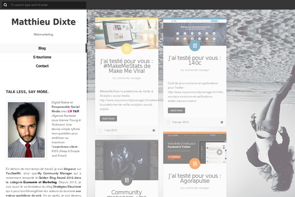 matthieudixte.fr site used Liquidfolio