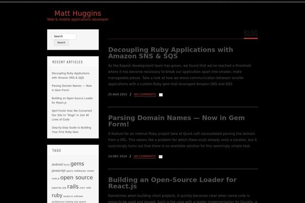 Tesla theme site design template sample