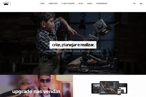 LENS theme site design template sample