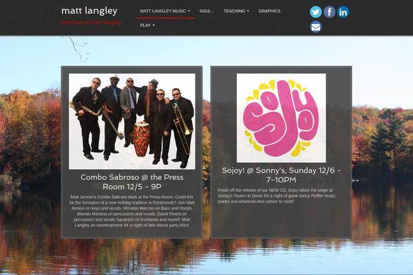 mattlangley.com site used Parallax Pro