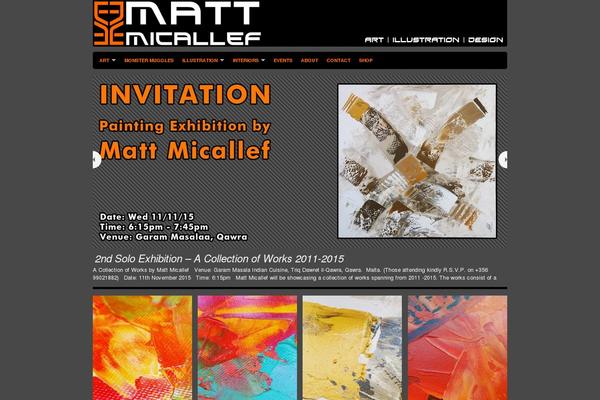 Organic_portfolio_gray theme site design template sample