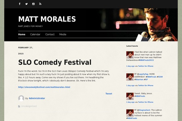 mattmorales.com site used Make