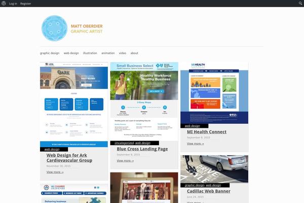 Gridly theme site design template sample
