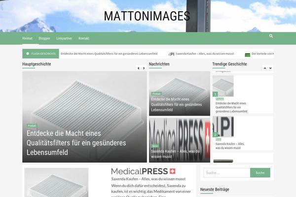 Daily Newscast theme site design template sample