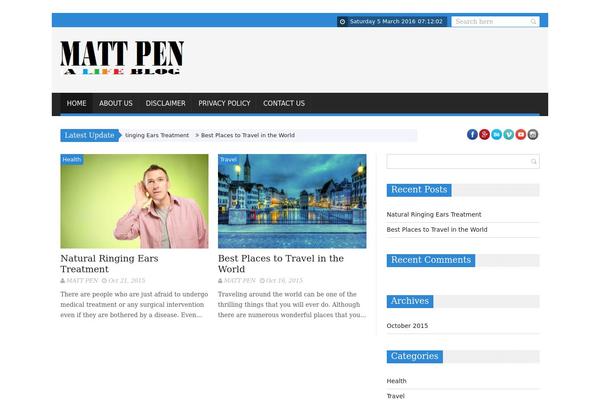 SaladMag theme site design template sample