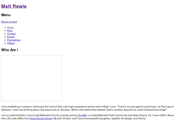 mattrawle.com site used Mattrawle