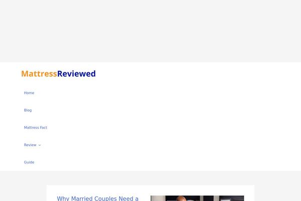 mattressreviewed.com site used Astra