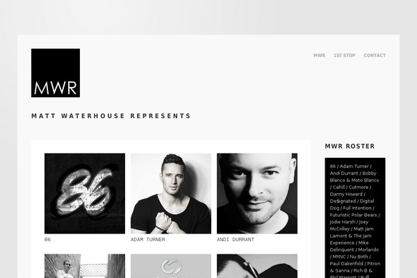 mattwaterhouserepresents.com site used Myfolio