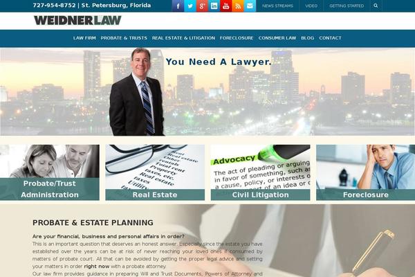Site using Salient-social plugin