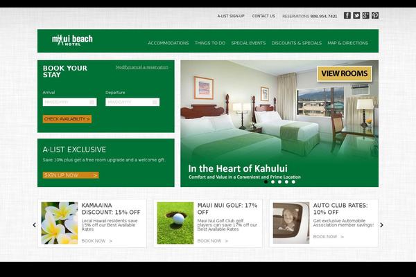 mauibeachhotel.net site used Lite-v2