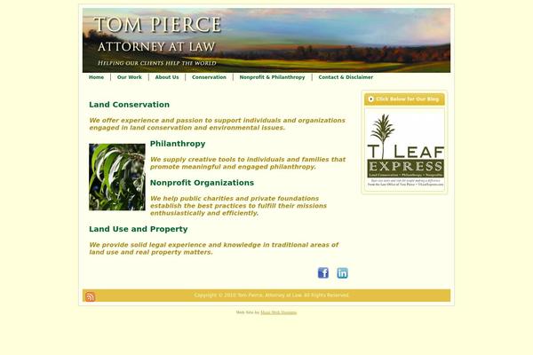 Tom theme site design template sample