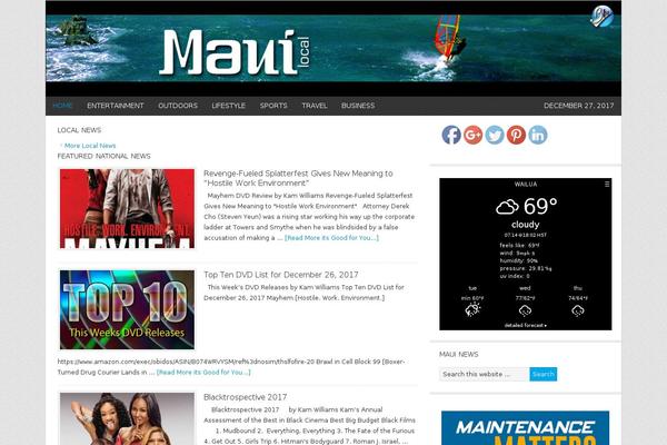 Site using NOAA Weather plugin