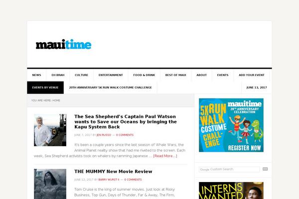 mauitime theme websites examples
