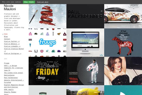Mesh theme site design template sample