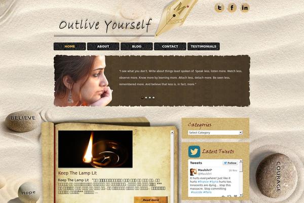 Site using HMS Testimonials plugin