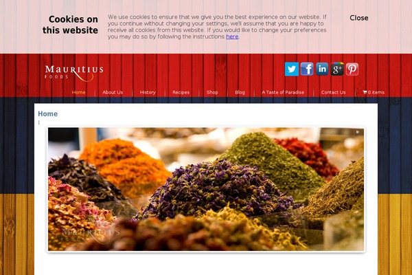 mauritiusfoods.co.uk site used Steve
