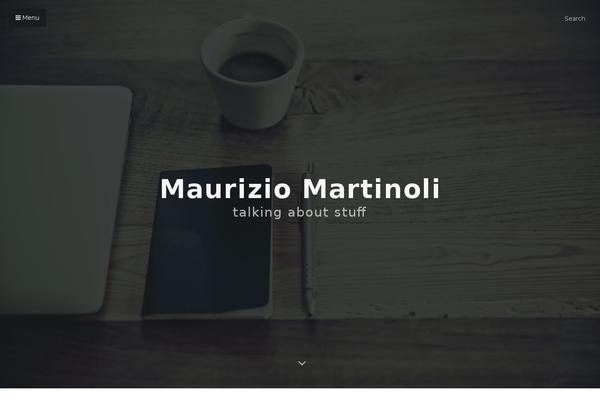 Typer theme site design template sample