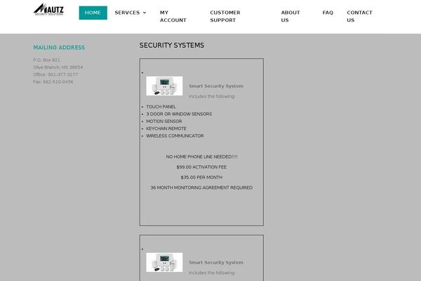 mautzsecurity.com site used Business Park
