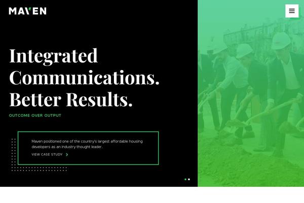 Maven theme site design template sample