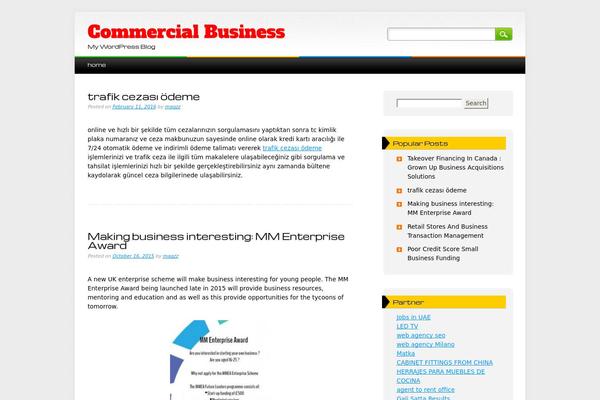 Menengo theme site design template sample