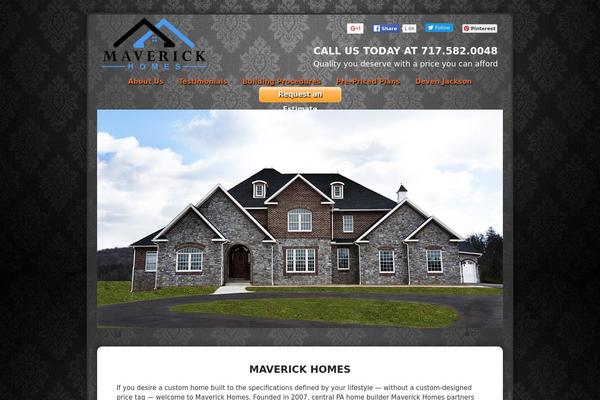 Maverick theme site design template sample