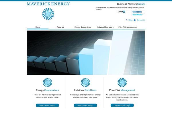 Maverick theme site design template sample