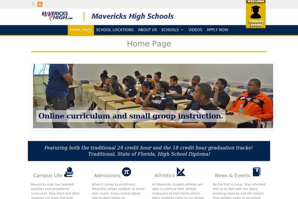 Campus theme site design template sample