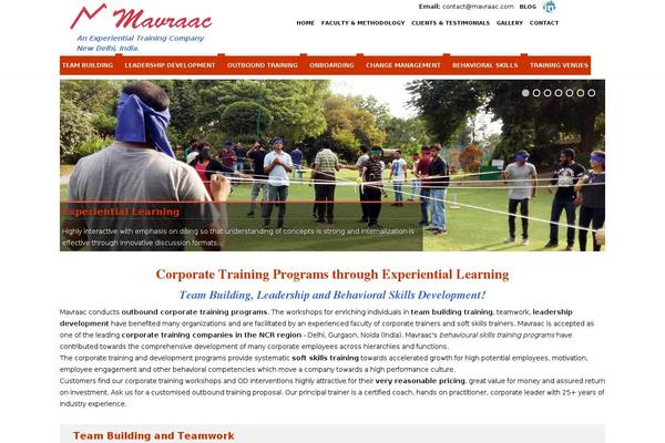 Buntington theme site design template sample