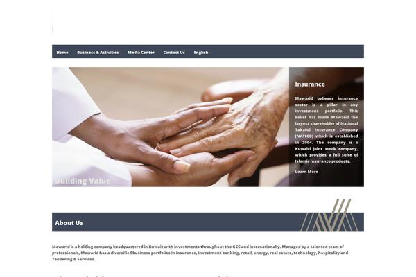 Total theme site design template sample