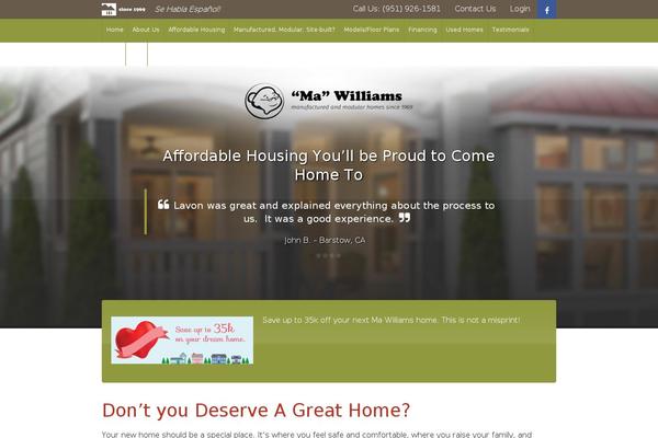 mawilliamshomes.com site used Mawilliams