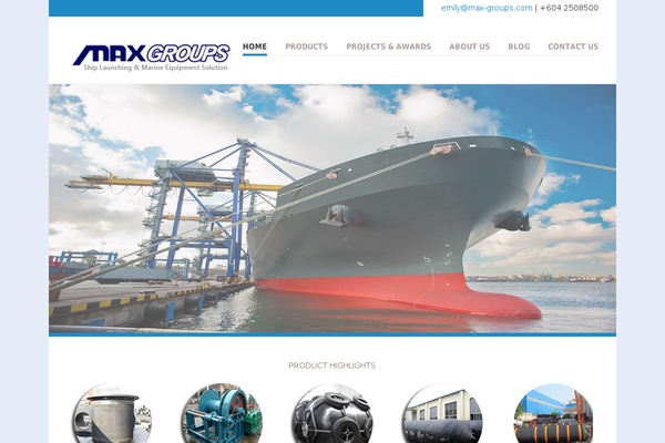 Vanguard theme site design template sample