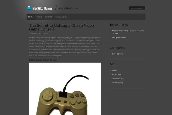 Minimal theme site design template sample