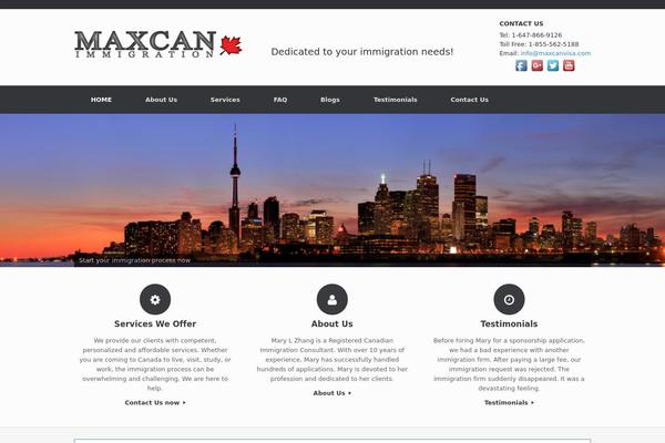 Site using Floating Social Media Icon plugin