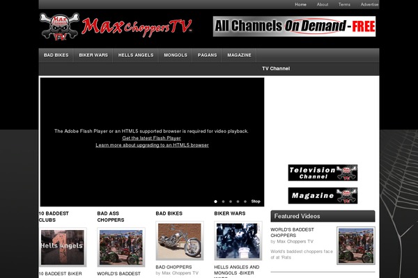 Video theme site design template sample
