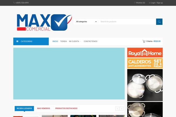 Boxshop-child theme site design template sample