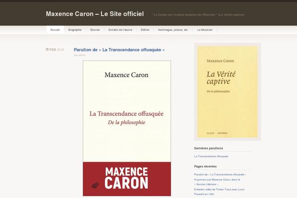 maxencecaron.fr site used Kawi
