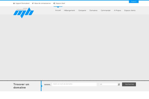 Megahost theme site design template sample