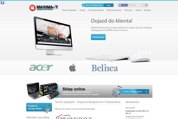 Maxima theme site design template sample