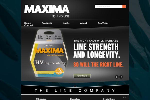 Maxima theme site design template sample