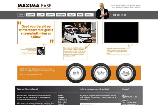 Maxima theme site design template sample