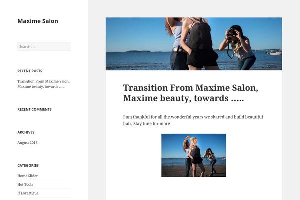 maximesalon.com site used Maxime